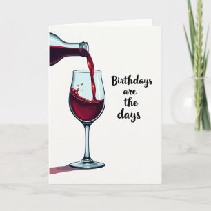 Elegant Pour Birthday Celebration Card