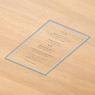 Elegant Powder Blue Monogram Modern Wedding