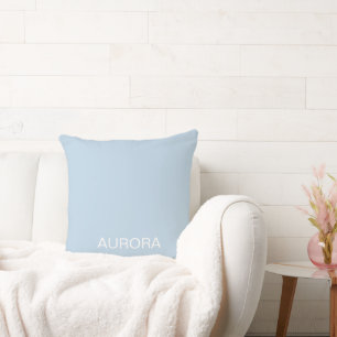 Elegant Powder Blue Personalised Name - Cushion