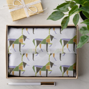 Elegant Powerful Unicorn Modern Abstract Animal Tissue Paper