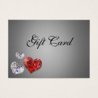 Elegant Precious Diamond Hearts Gift Certificate