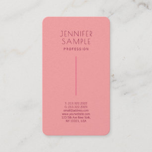 Elegant Premium Pearl Paper Rounded Luxurious Business Card