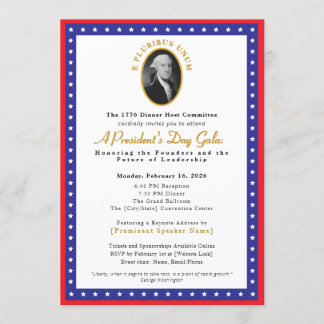 Elegant President's Day Gala Fundraiser Invitation