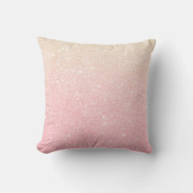 Elegant pretty girly gradient rose gold glitter