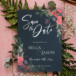 Elegant Pretty Peach Orange Floral Wedding