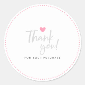 Elegant Pretty Pink Classic Round Sticker