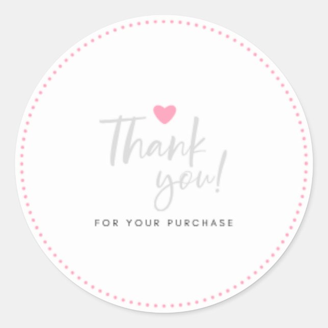 Elegant Pretty Pink Classic Round Sticker (Front)