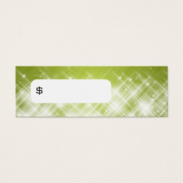 Elegant Price Tag Glamourous Sparks Lime (Front)