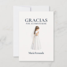 Elegant Primera Comunión Niña Rezando