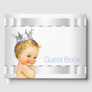 Elegant Prince Baby Shower Guest Book