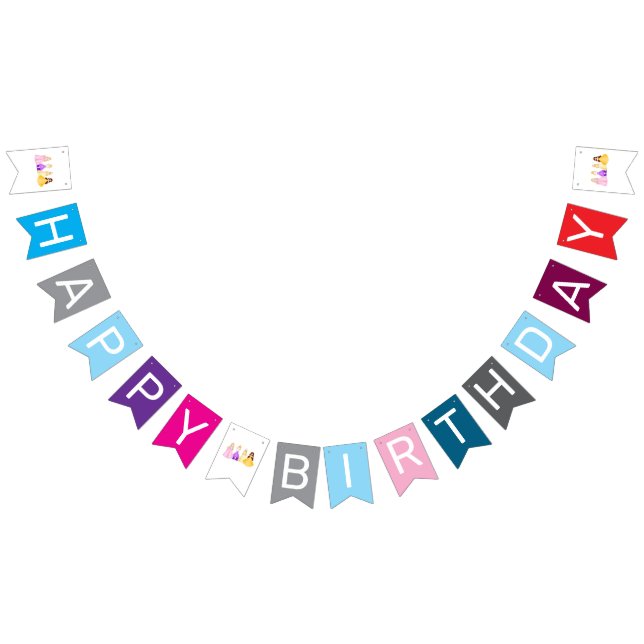 Elegant Princess Birthday Celebration Bunting (All)
