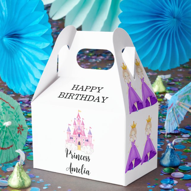 Elegant Princess Birthday Celebration Favour Box (Party)