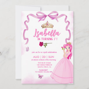 Elegant princess  Girl birthday Invitation