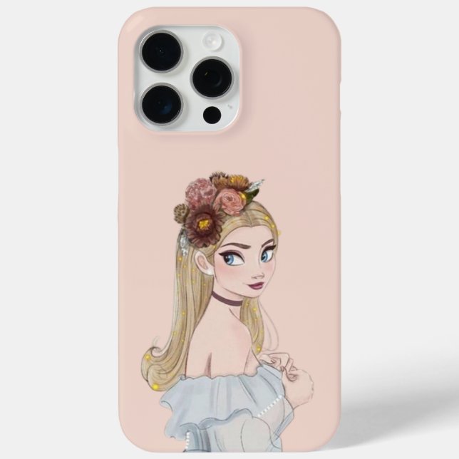 Elegant Princess iPhone 15 Pro Case (Back)