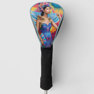 Elegant princess with wings golf head cover
