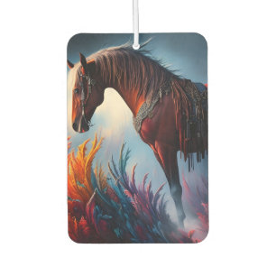 Elegant Prismatic Arabian Horse Digital Art Car Air Freshener