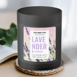 Elegant Product Packaging Candle Label With Photo