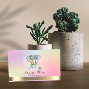 Elegant Professional Bakery Hand Tools Flowers Business Card