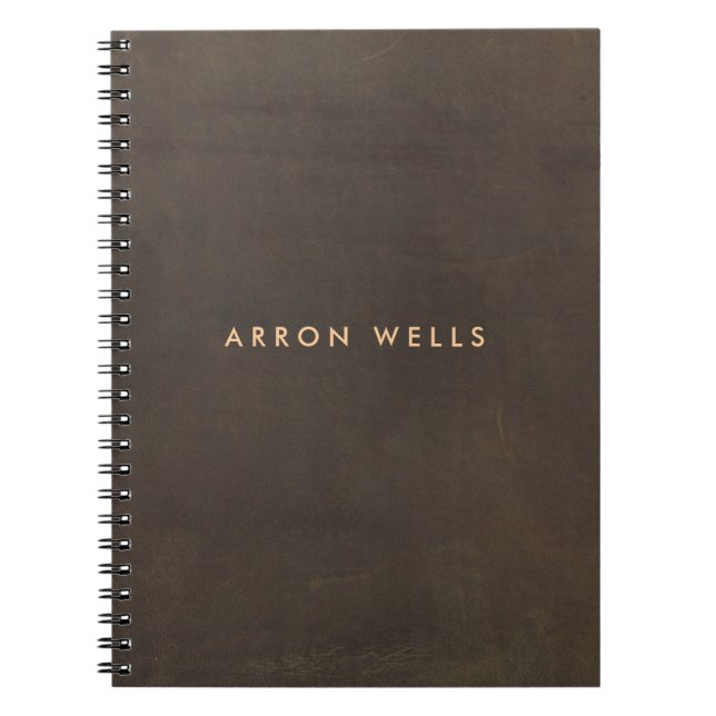 Elegant Professional Brown  Notebook (Front)