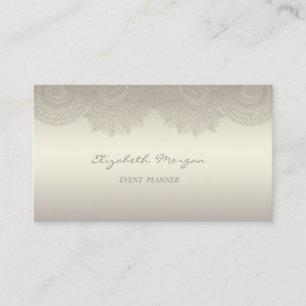 Elegant  Professional Charming  Luminous,Lace Business Card