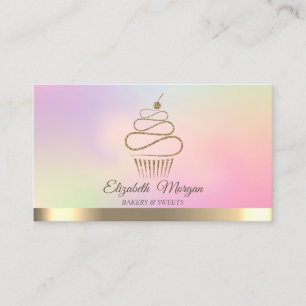 Elegant Professional Cupcake Sweets Business Card