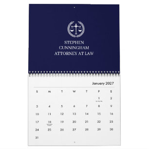Elegant Professional for Lawyers Law Firm Office Calendar