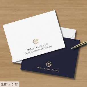 Elegant Professional Gold Logo  Card