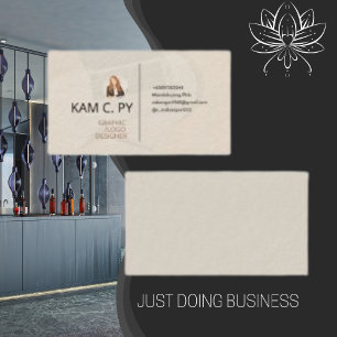 Elegant Professional Graphic Logo Designer  Business Card