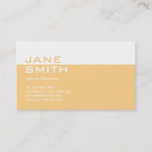 Elegant Professional Interior Design Decorator Business Card