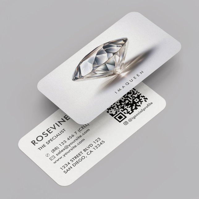 Elegant Professional Jewellery Diamond Designer Business Card (Elegant Professional Jewelry Pearl Diamond Business Card
☆★
☆★
☆★
☆★
☆★
(35654)
 | 
)