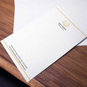 Elegant Professional Lawyer Office   Stationery