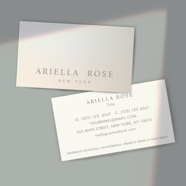 Elegant Professional Luminous Gradient Business Card (Creator Uploaded)
