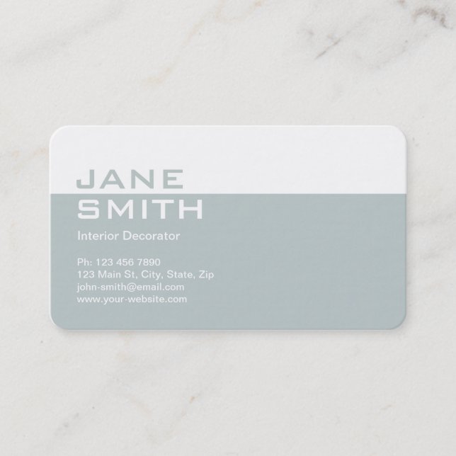 Elegant Professional Makeup Artist Cosmetologist Business Card (Front)