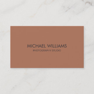 Elegant professional metal simple matte shine business card