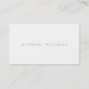 Elegant professional metal white shining black business card