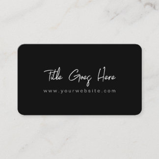 Elegant Professional Minimalist Business Cards