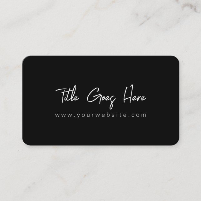 Elegant Professional Minimalist Business Cards (Front)