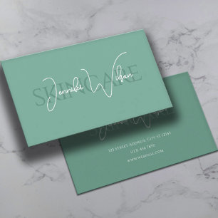 Elegant professional minimalist skincare business card