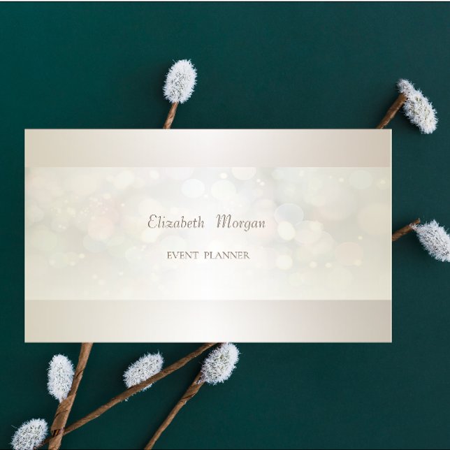 Elegant Professional Modern Bokeh Simple Business Card (Creator Uploaded)
