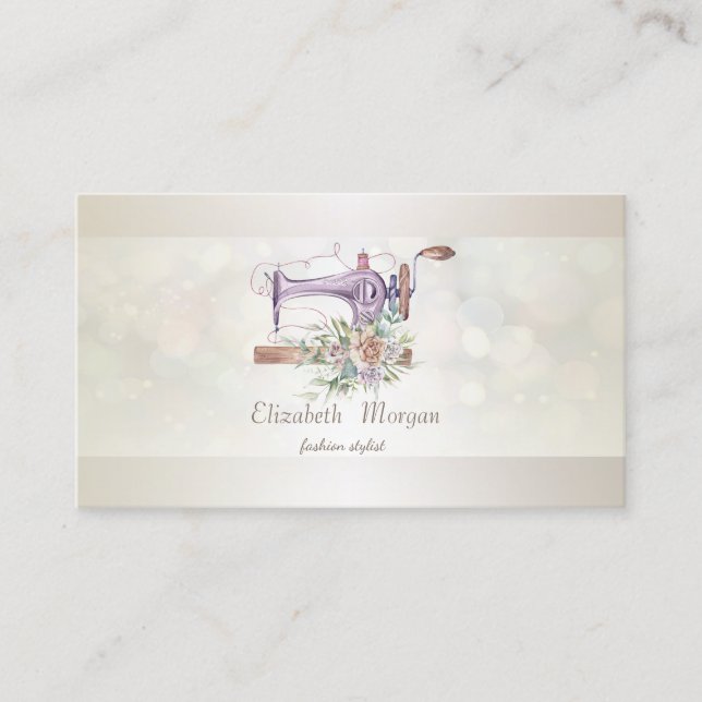 Elegant Professional Modern Bokeh Simple Business Card (Front)