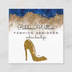 Elegant ,Professional Modern,Confetti,High Heel Square Business Card