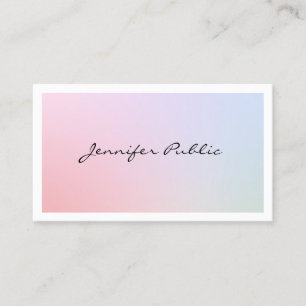 Elegant Professional Modern Elite Plain Trendy Business Card