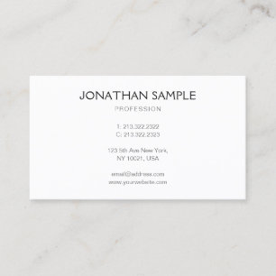 Elegant Professional Modern Minimalist Template Business Card