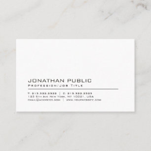 Elegant Professional Modern Minimalist Template Business Card