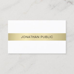 Elegant Professional Modern Sleek Plain Luxury Business Card