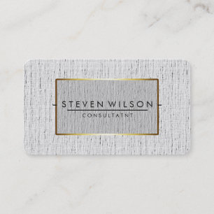 Elegant Professional Modern Subtle Plain Gold Business Card