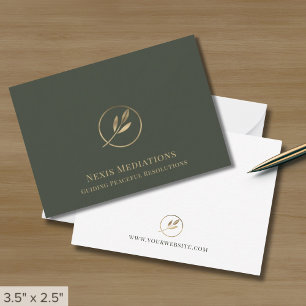 Elegant Professional Note Cards with Logo