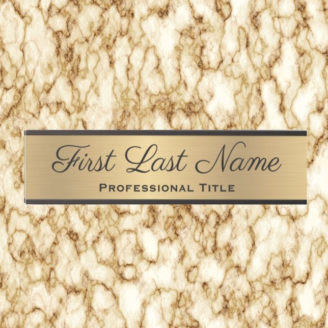 Elegant Professional Office Door Sign Faux Gold (Creator Uploaded)