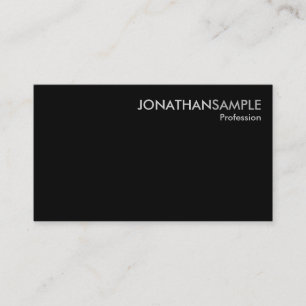 Elegant Professional Plain Signature UV Matte Business Card