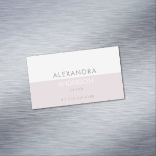 Elegant Professional Simple Minimal Two Colours Magnetic Business Card